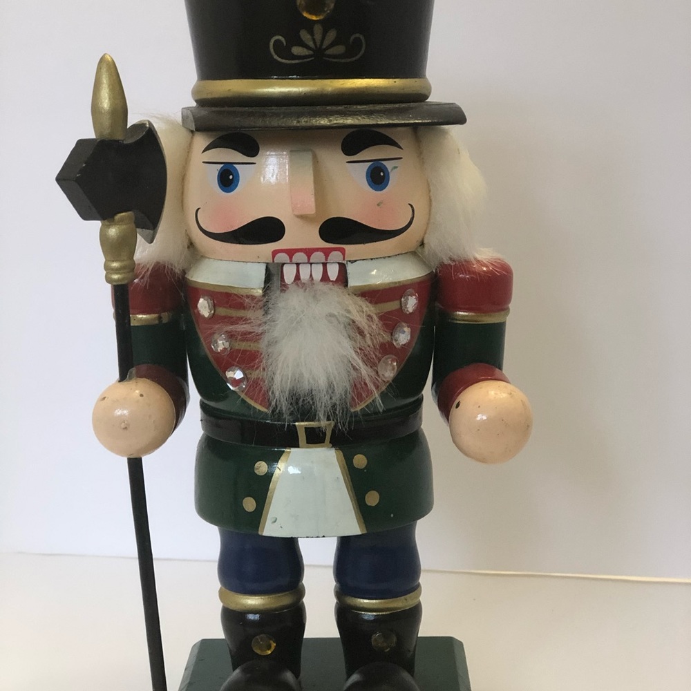 9” Chubby Nutcracker Wooden Christmas Decor
